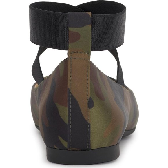 Jessica Simpson Women's Forrest Polyester Ankle Cross Elastic Ballet Flats - Picture 3 of 7